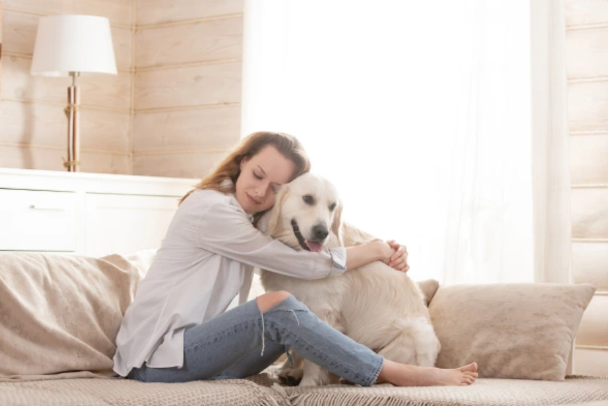 Objatie s veľkým psom